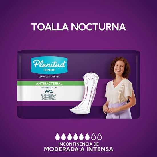 Toalla Incontinencia Nocturna Plenitud Femme 8U